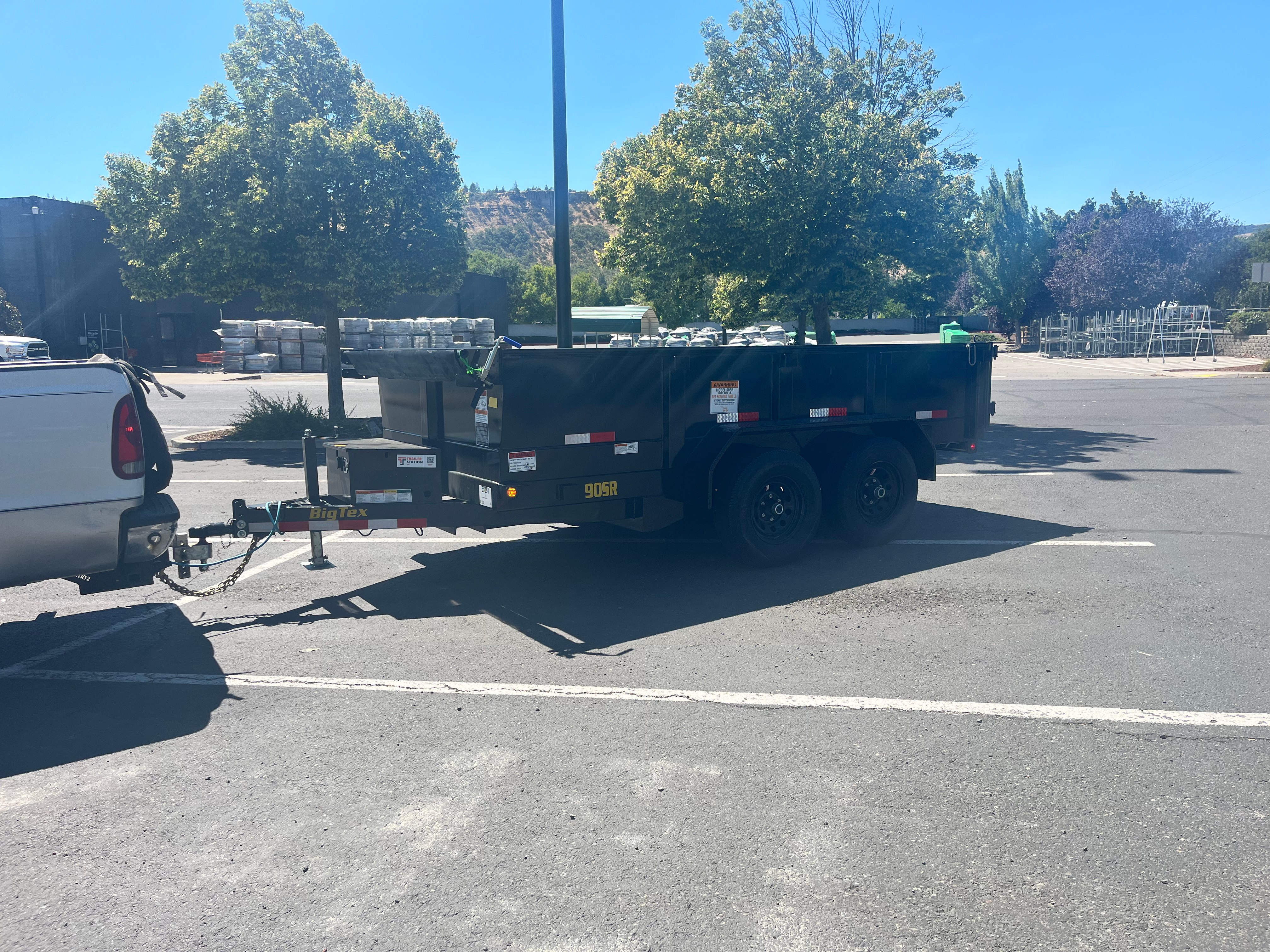 Trailer available for rent at Krall Mini Storages